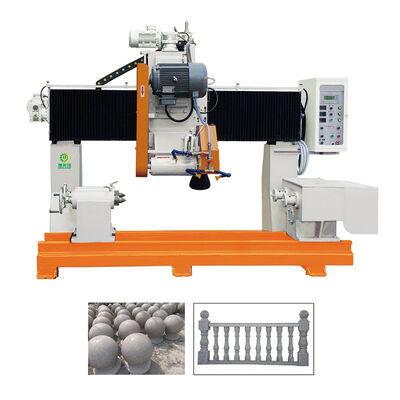 Efficiency CNC Lathe For Marble Granite Pillar Column Baluster Handrail Ling