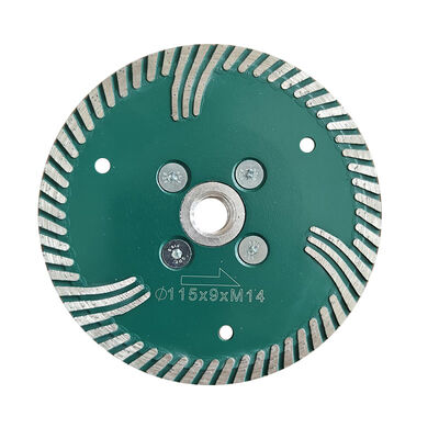 হার্ড গ্রানাইট ডায়মন্ড টার্বো কাটিং ডিস্ক এম 14 ফ্ল্যাঞ্জ ব্যাসার্ধ 125mm 230mm
